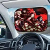 pare soleil japonais demon slayer, pour fenêtre latérale de voiture, rideaux électrostatiques, protection solaire pour bébé, bloqueur uv 99.9%