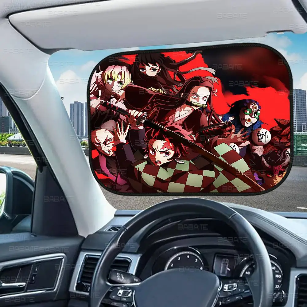 pare soleil japonais demon slayer, pour fenêtre latérale de voiture, rideaux électrostatiques, protection solaire pour bébé, bloqueur uv 99.9% pare soleil japonais demon slayer, pour fenêtre latérale de voiture, rideaux électrostatiques, protection solaire pour bébé, bloqueur uv 99.9%