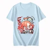 blue archive neru t shirt d'été en coton pour homme, t shirt à manches courtes, cool cartoon, vêtements blancs de haute qualité, t shirt à col rond, t shirt mignon