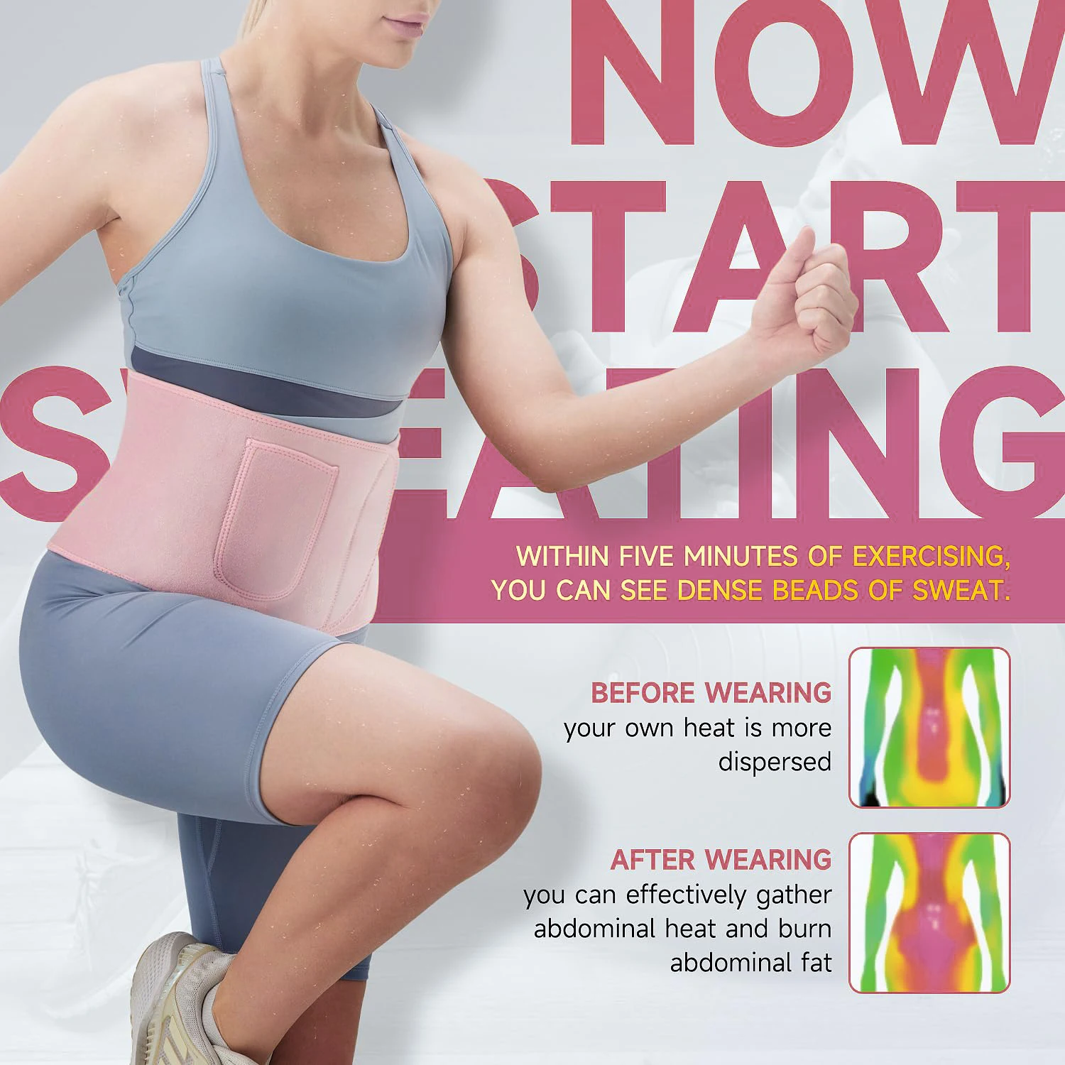 ceinture d'entraînement de taille élastique, respirante, réglable, amincissante, fitness, cintré, contrôle du ventre, corset, perte de poids, façonnant ceinture d'entraînement de taille élastique, respirante, réglable, amincissante, fitness, cintré, contrôle du ventre, corset, perte de poids, façonnant