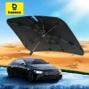 Bas192.- Pare-soleil de pare-brise de voiture, couverture de bords ourlés plus larges, pare-soleil de fenêtre avant, accessoires de protection solaire d&rsquo;été