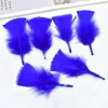 plumes de dinde colorées pour l'artisanat, petites plumes de 5 10cm, fabrication de bijoux, accessoires artisanaux de carnaval, décoration de fête de mariage