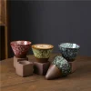 tasse à café en céramique rétro de 200ml, poterie créative, latte japonais, fleur, porcelaine, art de la maison décoratif