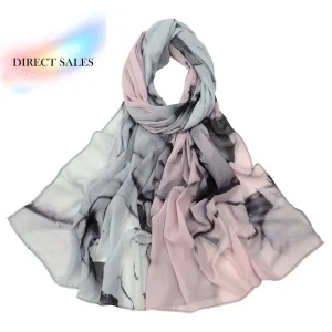 Écharpe en Satin élégante et colorée, écharpe ethnique douce teint par nouage, écharpe respirante en Polyester pour peinture à l&rsquo;aquarelle, quotidienne
