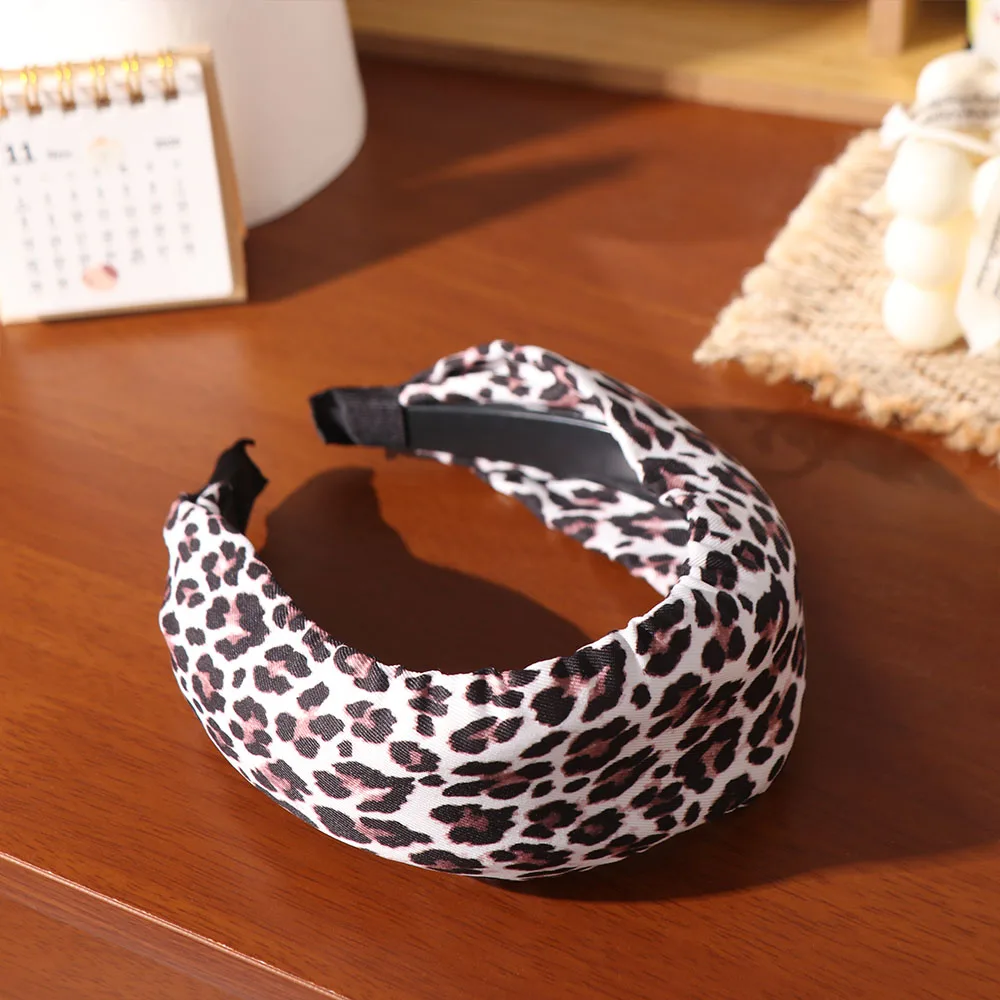 nouveau bandeau large coréen tempérament élégant léopard bandeau y2k lavage du visage femmes cerceau de cheveux dames/filles nouveau bandeau large coréen tempérament élégant léopard bandeau y2k lavage du visage femmes cerceau de cheveux dames/filles