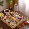 escalette de service japonaise vintage en bois, 2/3/4/6/9 grilles, pour collation, dessert, hot pot aiss, plat de soja