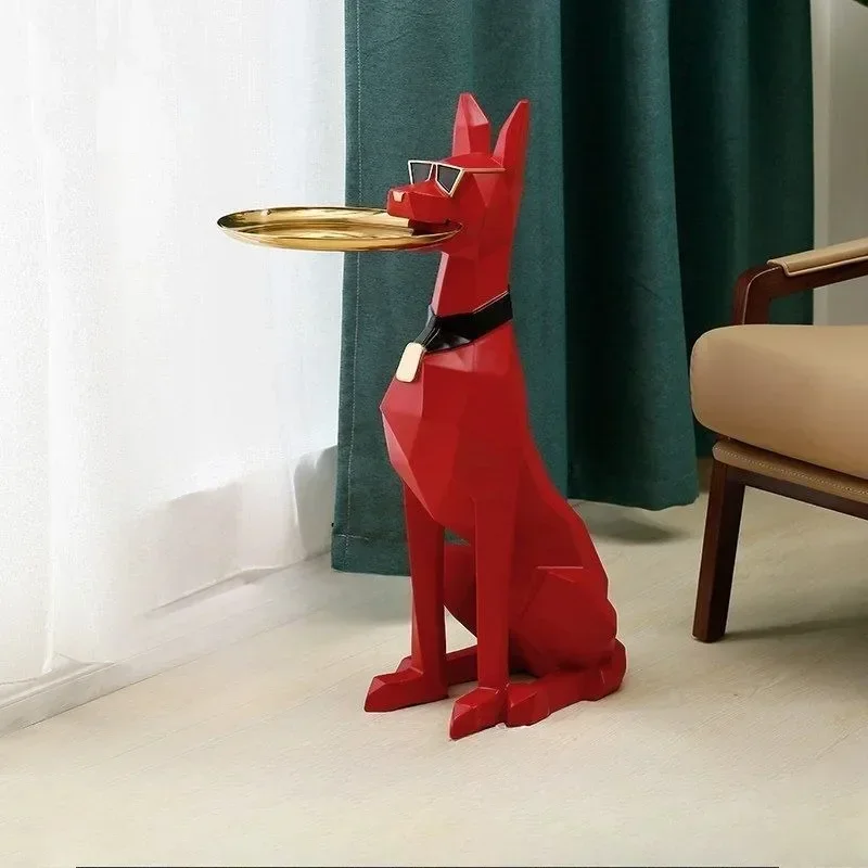 décoration nordique en résine de haute qualité pour chien et homme, décoration de maison de garde de grande valeur pour chien, ornement de sol décoration nordique en résine de haute qualité pour chien et homme, décoration de maison de garde de grande valeur pour chien, ornement de sol