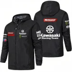 Kawasaki moto course même Style submachine veste lourde moto équitation veste mode tendance coupe-vent veste Kawasaki moto course même Style submachine veste lourde moto équitation veste mode tendance coupe-vent veste