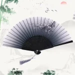 Éventail pliant culturel et créatif de style chinois | Éventail à main floral pour femme – Accessoires de cosplay, décoration et cadeau Éventail pliant culturel et créatif de style chinois | Éventail à main floral pour femme – Accessoires de cosplay, décoration et cadeau