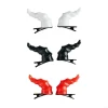 Y1UA Dragon Horn Headpice Heart pour les carnivals Festival Halloween Hair Clip Clip