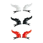 Y1UA Dragon Horn Headpice Heart pour les carnivals Festival Halloween Hair Clip Clip