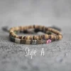 bracelets tressés boho, bracelets faits à la main, bracelet perlé boho cadeau pour lui ou elle, cadeau de fête des mères, cadeau de fête des pères, 2 pièces