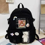 Sac à dos esthétique pour filles japonaises, sacs d’école mignons pour étudiantes adolescentes, poches pour femmes, sac à dos pour ordinateur portable Harajuku Sac à dos esthétique pour filles japonaises, sacs d’école mignons pour étudiantes adolescentes, poches pour femmes, sac à dos pour ordinateur portable Harajuku