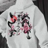 sweat à capuche imprimé koi pour hommes, style japonais, à la mode, pour jogging en plein air, décontracté, rue, harajuku, automne et hiver
