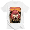 t shirt estival et esthétique rétro pour femme, espion x, famille anya forger, graphique, japonais, harajuku