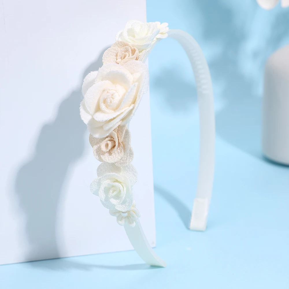 bandeau à fleurs coréen, bandeau à fleurs doux, cerceau pour enfants, couronne de mariage pour filles, accessoires de coiffure quotidiens pour l'école de princesse bandeau à fleurs coréen, bandeau à fleurs doux, cerceau pour enfants, couronne de mariage pour filles, accessoires de coiffure quotidiens pour l'école de princesse