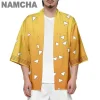 cardigan kimono cosplay kamado tanjirou pour hommes et femmes, manteau haori japonais, kamade zezeko, veste de plage pour jeu de rôle animé