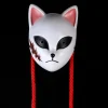 demon vossenmasker cosplay, anime, sabito, makomo, tanjiro, dierenmaskers en plastique, halloween feestkostuum rekadowieten, 2019 anse