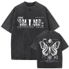 manga demon slayer t shirt akaza koyuki graphique lavé surdimensionné y2k t shirt à manches courtes coton doux t shirts hommes femmes vêtements