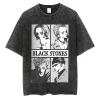 anime japonais nana osaki imprimé vintage lavé t shirt harajuku streetwear graphique t shirt été à manches courtes coton t shirt
