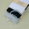 chaussettes tabi de style japonais pour femmes et hommes, tongs kimono séparées, chaussettes d'équipage à deux doigts, 65% fibre de bambou, 25% coton, blanc, paquet de 5