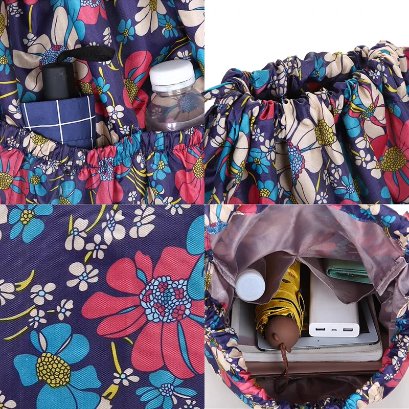 sac à dos de poche à cordon de serrage, nouveau sac de sport de voyage, fitness, grande capacité, fleur, style ethnique, imperméable, épaules en nylon sac à dos de poche à cordon de serrage, nouveau sac de sport de voyage, fitness, grande capacité, fleur, style ethnique, imperméable, épaules en nylon