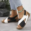 sandales à plateforme pour femmes, mélange de couleurs, chaussures de luxe de styliste pour femmes, sandales de plage décontractées, costumes sur mesure, été