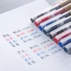 1/3/6 pièces/ensemble kawaii mujis gel stylo noir/rouge/bleu 0.5mm encre japon couleur stylo bureau école stylo à bille papeterie japonaise