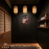 art mural en métal de stade japonais vintage 8 x 12 pouces décor de fan de sport résistant aux intempéries marron rouge pour le bureau à domicile intérieur et extérieur
