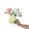 bouquet de gardénia au crochet en fil fait à la main, décoration de maison, ornements de mariage, cadeaux de vacances