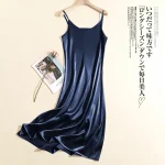 Robe De soirée longue en Satin pour femmes, Chic et élégante, Sexy, bretelles réglables, sans manches, luxe, robe d’anniversaire Robe De soirée longue en Satin pour femmes, Chic et élégante, Sexy, bretelles réglables, sans manches, luxe, robe d’anniversaire