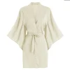 robes de salon de coiffure pour clients, cape de coupe de cheveux, style kimono, noir, coiffure