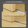 kit de quincaillerie pour porte coulissante pliante de style japonais, système de rail inférieur exposé pour garde robe en métal, placard coulissant lr