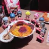 Bandai – boîte aveugle originale Naruto Ramen, Mini Figurine Sasuke Sakura, ornement de dessin animé, boîte mystère, jouet, cadeaux Surprise