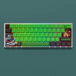 Capuchons de touches de clavier mécanique, thème Demon Slayer, Kanroji Mitsuri, Original, PBT, colorant-Sub, personnalité créative, axe adapté Capuchons de touches de clavier mécanique, thème Demon Slayer, Kanroji Mitsuri, Original, PBT, colorant-Sub, personnalité créative, axe adapté
