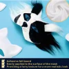 kit de masque therian masques vierges demi visage dessiné à la main animal chat renard masque bricolage à la main graffiti demi masque fête cadeaux de noël