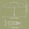 parapluie solaire cinq fois entièrement automatique, mini parapluie de poche haut de gamme à huit os, protection uv épaisse