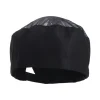 casquette à sushi respirante de style japonais avec dessus en maille, casquette plate de chef monocouche, chapeau de chef noir à sangle réglable