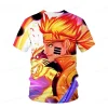 kakashi t shirt à manches courtes pour hommes, impression 3d naraa, sasuke, anime respzed, garçons, filles, vêtements pour hommes