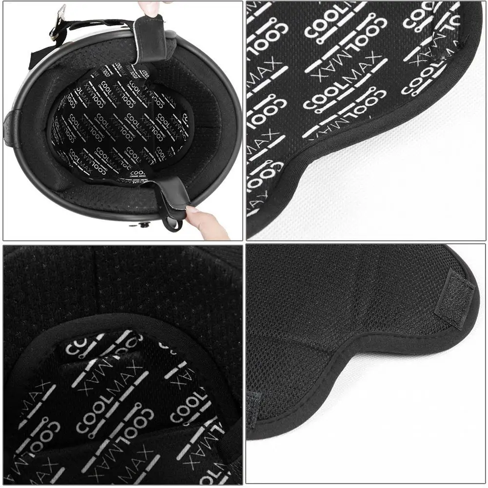 doublure de casque de moto respirante, coussin de casque anti transpiration, séchage rapide, doublure intérieure doublure de casque de moto respirante, coussin de casque anti transpiration, séchage rapide, doublure intérieure