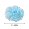 patch de fleur de rose fait à la main, accessoires de broche artificielle, fleur de poitrine en organza, applique de couture bricolage, nouveau