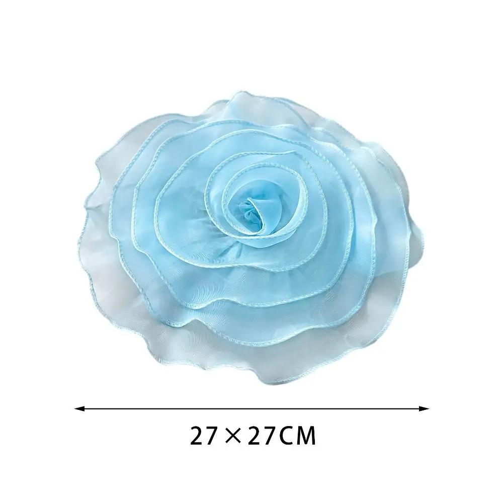 patch de fleur de rose fait à la main, accessoires de broche artificielle, fleur de poitrine en organza, applique de couture bricolage, nouveau patch de fleur de rose fait à la main, accessoires de broche artificielle, fleur de poitrine en organza, applique de couture bricolage, nouveau