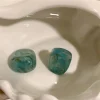 bagues colorées en résine transparente vintage coréenne pour femmes, bijoux acryliques chics, bague irrégulière géométrique bleue, cadeaux colorés, 2025