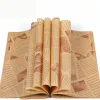 papier d'emballage alimentaire résistant à l'huile, 50 pièces, pour pâtisserie, sandwich, burger, frites, aliments frits, assiette en papier, tapis, accessoires