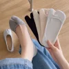 Chaussettes d&rsquo;été à deux doigts pour femmes, fines, antidérapantes, invisibles, coupe basse, bateau, solides, respirantes, en coton, Tabi, confortables