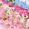 fleurs artificielles sakura suspendues, fausse guirlande florale, pour maison, jardin, arc de mariage, fête, fleur de cerisier, arrangement de décoration murale