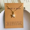 Collier étoile de mer pour cadeau de vacances d&rsquo;été, mignon, joli, nouvelle mode, ras du cou, vente en gros de bijoux
