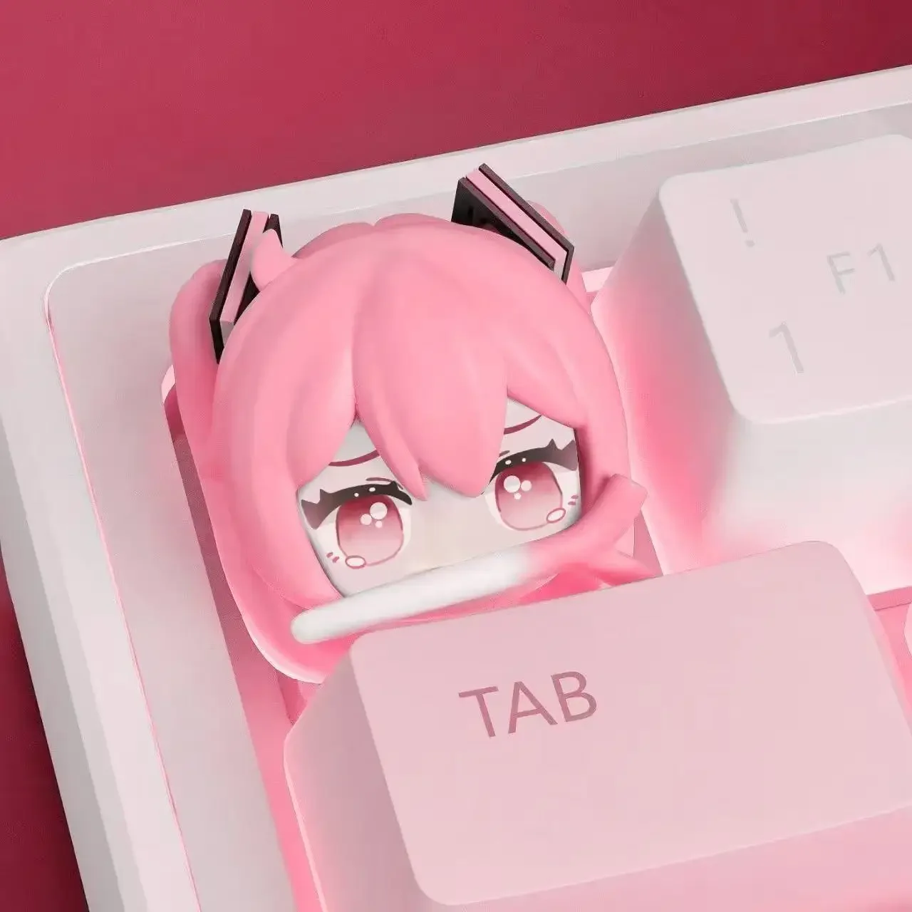 mignon hatsune miku bricolage keycaps anime personnalité axe transversal pbt clavier mécanique keycap décoration dessin animé résine keycaps cadeaux mignon hatsune miku bricolage keycaps anime personnalité axe transversal pbt clavier mécanique keycap décoration dessin animé résine keycaps cadeaux