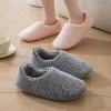 pantoufles en peluche pour femmes, chaussures de maison de chambre à coucher, pantoufles d'intérieur confortables à dos fermé, pantoufles de maison pelucheuses antidérapantes pour intérieur et extérieur