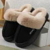 Chaussures d&rsquo;hiver pour hommes, chaussures d&rsquo;intérieur décontractées bon marché, liquidation, livraison gratuite, doublure d&rsquo;isolation thermique, antidérapantes et durables